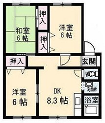 サンビレッジ高松　Ｊ棟の物件間取画像